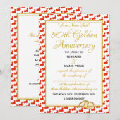 Invitation Célébration de 50 ans d'Écriture Chrétienne Person (Devant / Derrière)