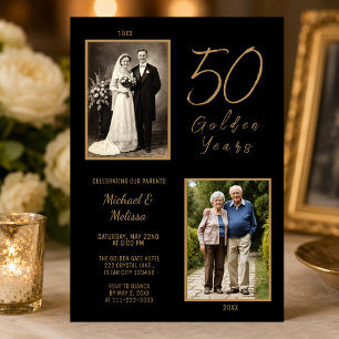 Invitation Célébration de 50 ans d'or des parents