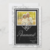 Invitation Célébration de 60 ans de mariage personnalisée ave (Devant)