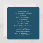Invitation Célébration de 65 ans de mariage Art populaire (Dos)