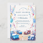 Invitation Célébration de bébé de voiture classique (Devant)