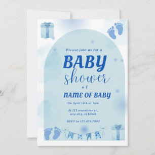 Invitation Célébration de bébé doux