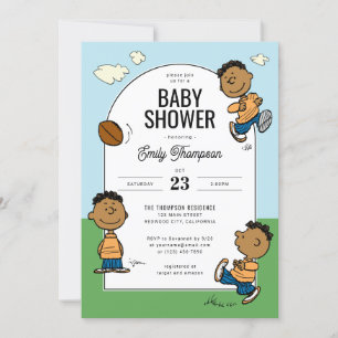 Invitation Célébration de bébé Franklin   Garçons Peanuts