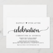 Invitation Célébration de bonheur éternel, évasion, rustique (Devant / Derrière)