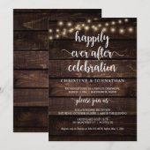 Invitation Célébration de bonheur éternel, évasion rustique (Devant / Derrière)