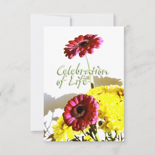 Invitation Célébration de bouquet de ressort du mémorial I de (Devant)