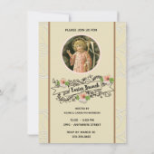 Invitation Célébration de brunch de Pâques de printemps relig (Dos)