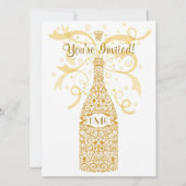 Invitation Célébration de Champagne 50 Années d'Or (Dos)