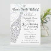 Invitation Célébration de Champagne de 25 Ans (Debout devant)