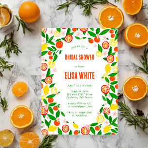 Invitation Célébration de Citron PERSONNALISÉE Mariage d'ÉTÉ