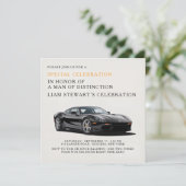 Invitation Célébration de conduite de luxe (Debout devant)