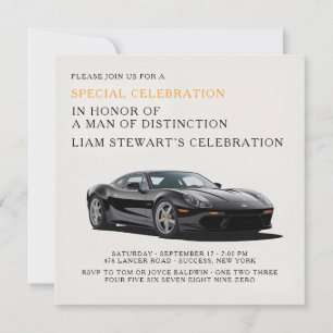 Invitation Célébration de conduite de luxe