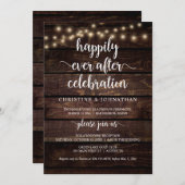 Invitation Célébration de conte de fées, Élitement rustique (Devant / Derrière)