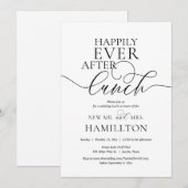 Invitation Célébration de déjeuner d'après mariage Heureux à (Devant / Derrière)