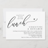 Invitation Célébration de déjeuner de fuite amoureuse et de b (Devant)