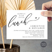 Invitation Célébration de déjeuner de fuite amoureuse et de b