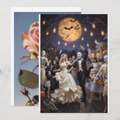 Invitation "Célébration de Dia de los Muertos - L'amour nous (Devant / Derrière)