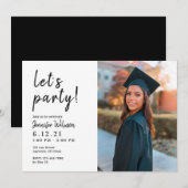 Invitation Célébration de fête Classe de graduation 2022 (Devant / Derrière)