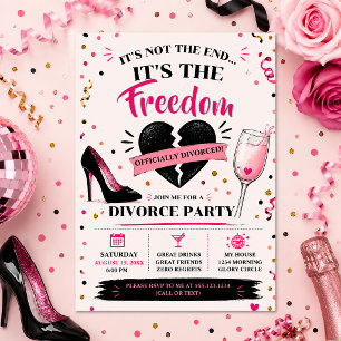 Invitation Célébration de fête de divorce impertinente