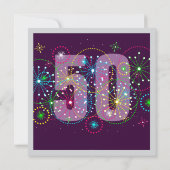 Invitation Célébration de feux d'artifice pour un GRAND (Dos)