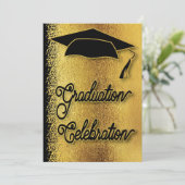 Invitation Célébration de fin d'études Fête de fin d'études O (Debout devant)