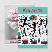 Invitation Célébration de football : donnez le coup d'envoi d (Devant / Derrière)