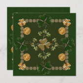 Invitation Célébration de jour de St Patricks (Devant / Derrière)