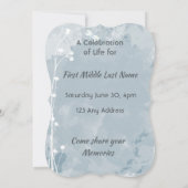 Invitation Célébration de la cérémonie de la vie Libellule Fl (Dos)