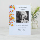 Invitation Célébration de la cérémonie funéraire de la vie (Debout devant)