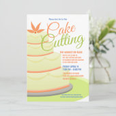 Invitation Célébration de la coupe du gâteau| Événement de so (Debout devant)
