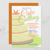 Invitation Célébration de la coupe du gâteau| Événement de so (Devant / Derrière)