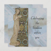 Invitation Célébration de la déesse (Devant / Derrière)