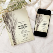 Invitation Célébration de la fête de la moisson avec des grai