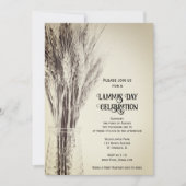 Invitation Célébration de la fête de Lammas Grains de Blé Séc (Devant)
