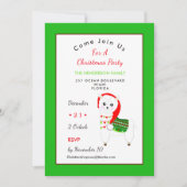 Invitation Célébration de la fête de Noël de Llama (Devant)