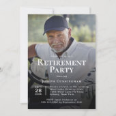 Invitation Célébration de la fête de retraite photo personnal (Devant)