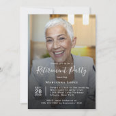 Invitation Célébration de la fête de retraite photo personnal (Devant)