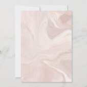 Invitation Célébration de la fête du Divorce d'or et de marbr (Dos)