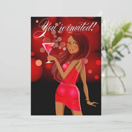 Invitation Célébration de la fête du parti dans n'importe que (Debout devant)