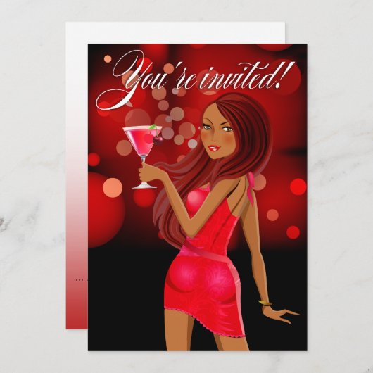 Invitation Célébration de la fête du parti dans n'importe que (Devant / Derrière)