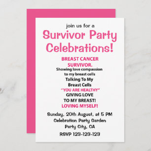 Invitation Célébration de la fête du survivant du cancer du s