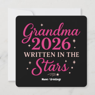 Invitation Célébration de la future grand-mère 2026 écrite da