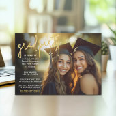 Invitation Célébration de la graduation de groupe - Photo con