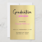 Invitation Célébration de la graduation d'or en Afrique améri (Devant)