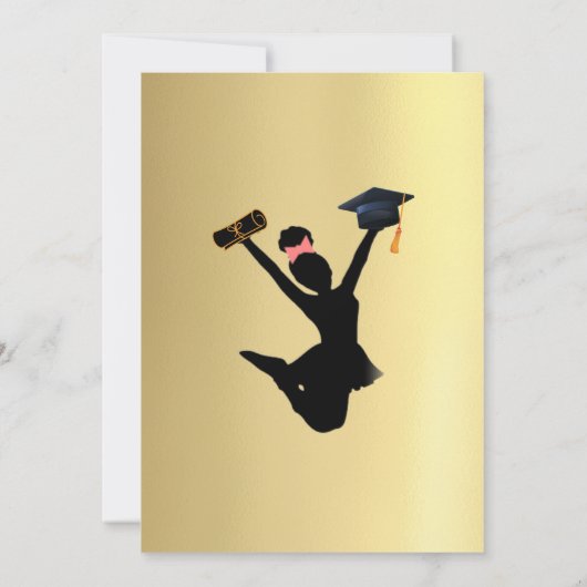 Invitation Célébration de la graduation d'or en Afrique améri (Dos)