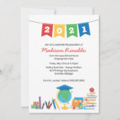 Invitation Célébration de la graduation élémentaire des enfan (Devant)