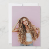 Invitation Célébration de la Graduation Moderne Photo Graduat (Dos)