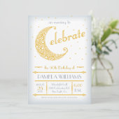 Invitation Célébration de la Lune d'or (Debout devant)