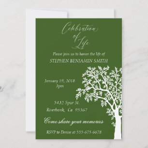 Invitation Célébration de la mémoire de l'arbre blanc