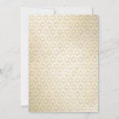 Invitation Célébration de la Ménorah d'or de Hanoukka (Dos)